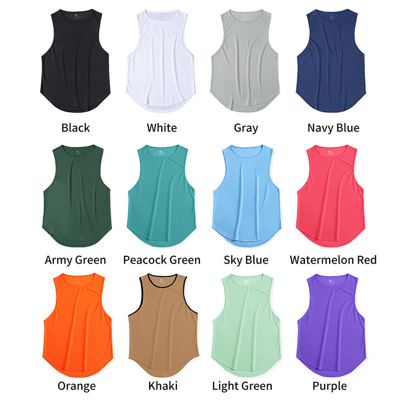 Low-MOQ Men’s Running Singlet | 220gsm Quick-Dry Polyester, OEM Heat-Transfer Logo