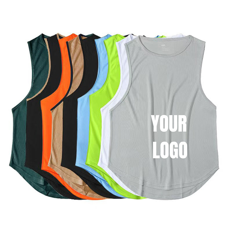 Low-MOQ Men’s Running Singlet | 220gsm Quick-Dry Polyester, OEM Heat-Transfer Logo