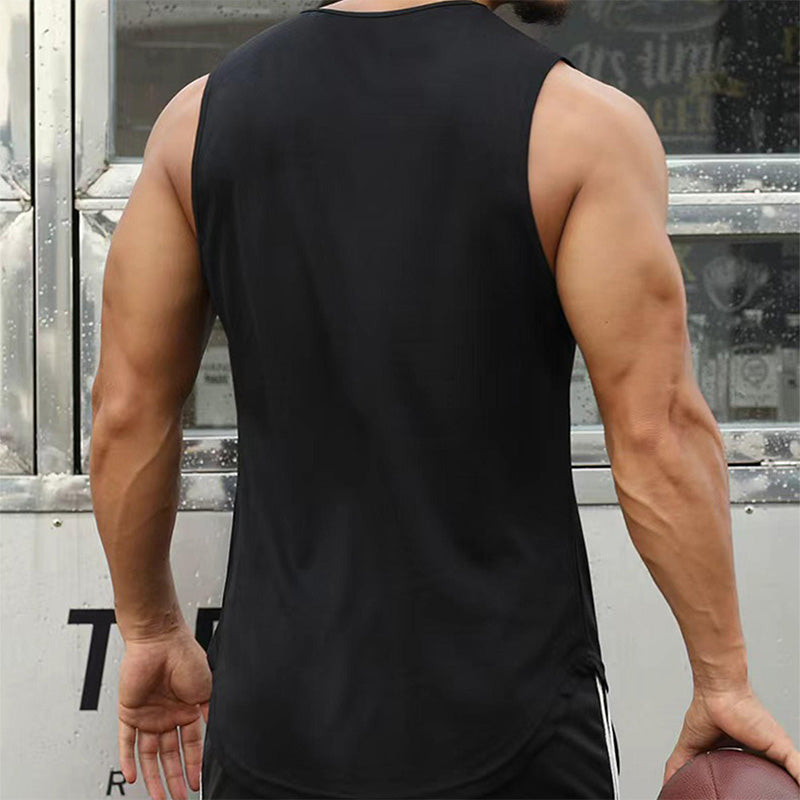 Low-MOQ Men’s Running Singlet | 220gsm Quick-Dry Polyester, OEM Heat-Transfer Logo