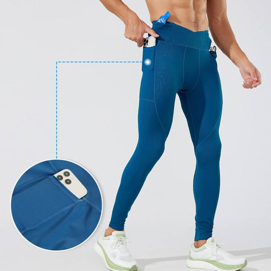 Men’s Running Leggings | Breathable, High-Performance Design with Pockets