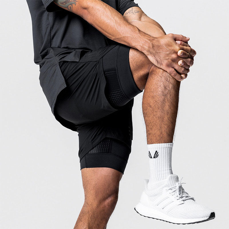 Men’s Running Shorts with Built-In Liner and Side Pockets
