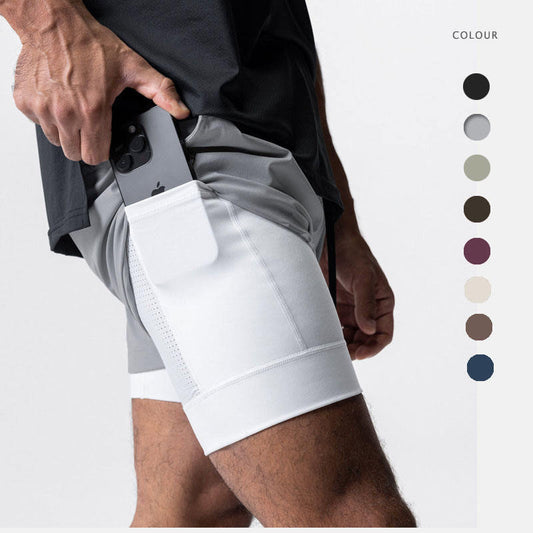 Men’s Running Shorts with Built-In Liner and Side Pockets