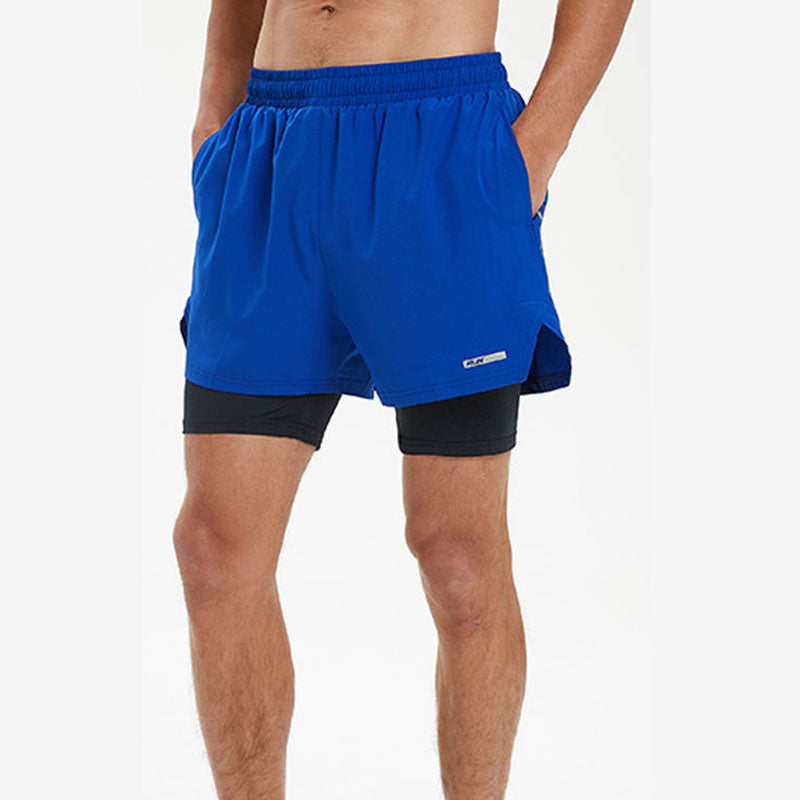 Men’s Short Running Shorts with Inner Liner and Quick-Dry Stretch Fabric