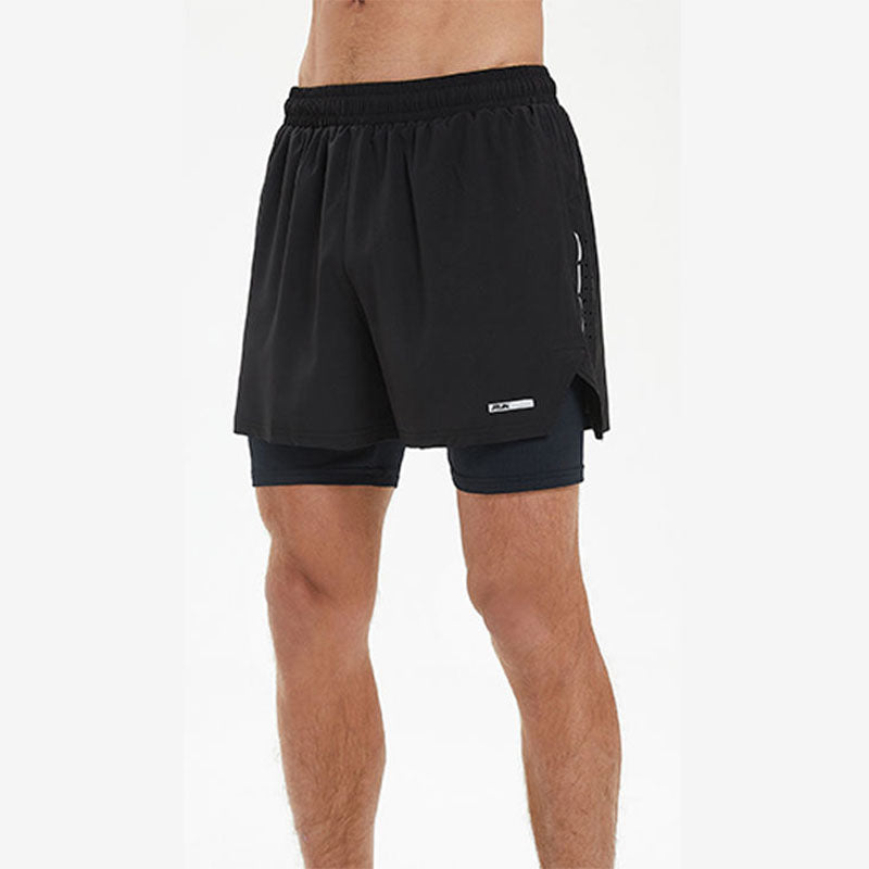 Men’s Short Running Shorts with Inner Liner and Quick-Dry Stretch Fabric