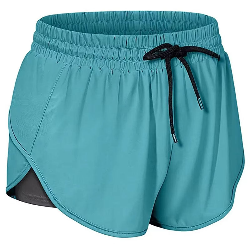 Running Shorts for Women with Inner Pocket Liner and Curved Hem
