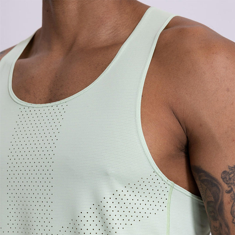 Breathable Quick-Dry Men’s Running Tank Top | OEM Supplier, Heat-Transfer Logo