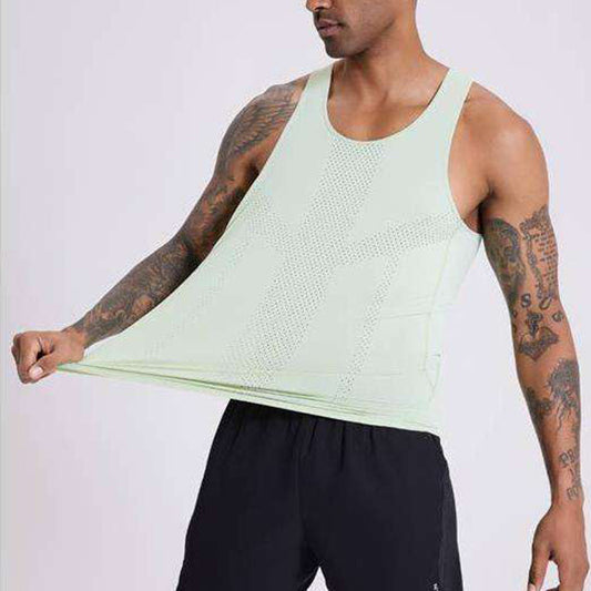 Breathable Quick-Dry Men’s Running Tank Top | OEM Supplier, Heat-Transfer Logo