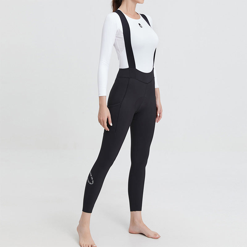 Thermal Bib Tights OEM Manufacturer | Women’s Winter Bib Leggings with Pockets