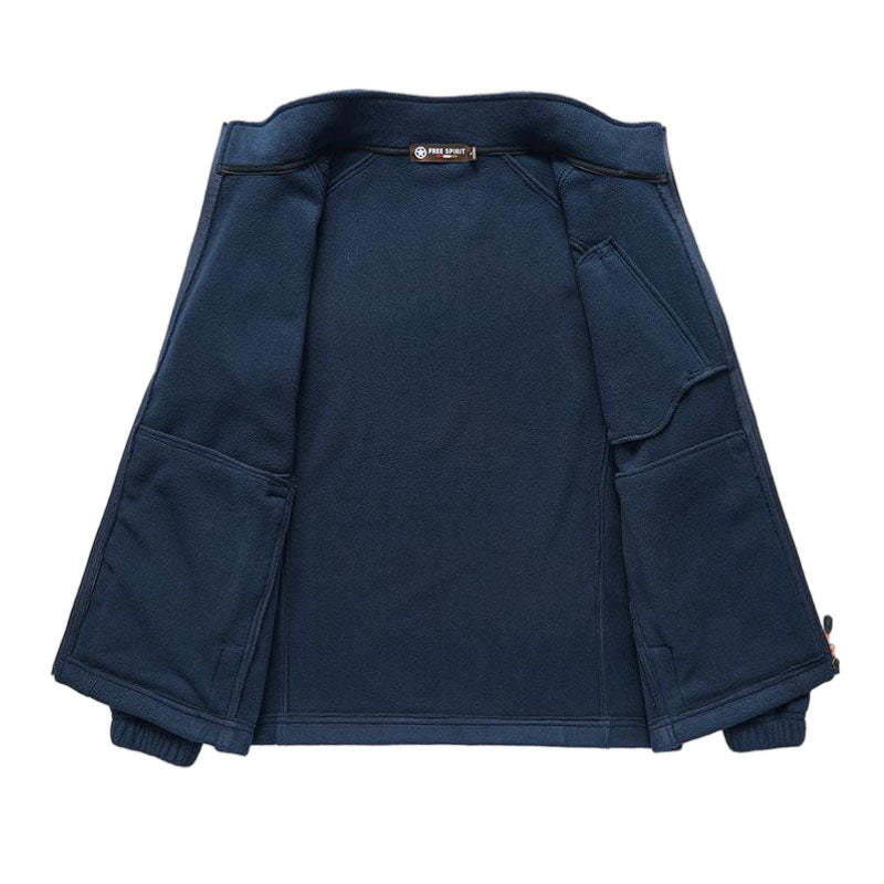 Wholesale Best Running Jackets for Winter with Polar Fleece and Chest Pocket