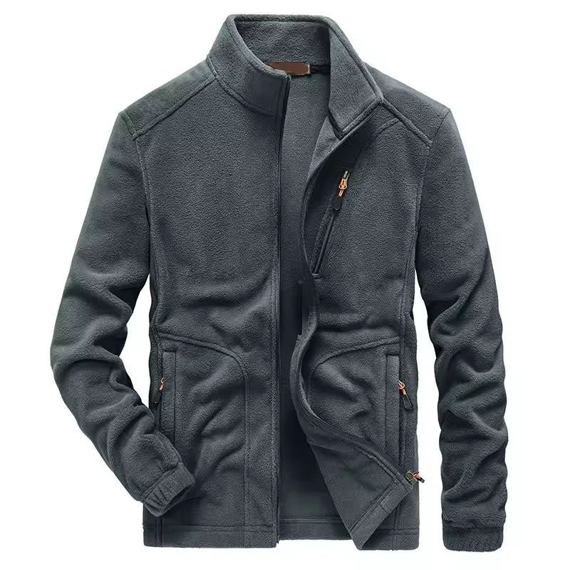 Wholesale Best Running Jackets for Winter with Polar Fleece and Chest Pocket