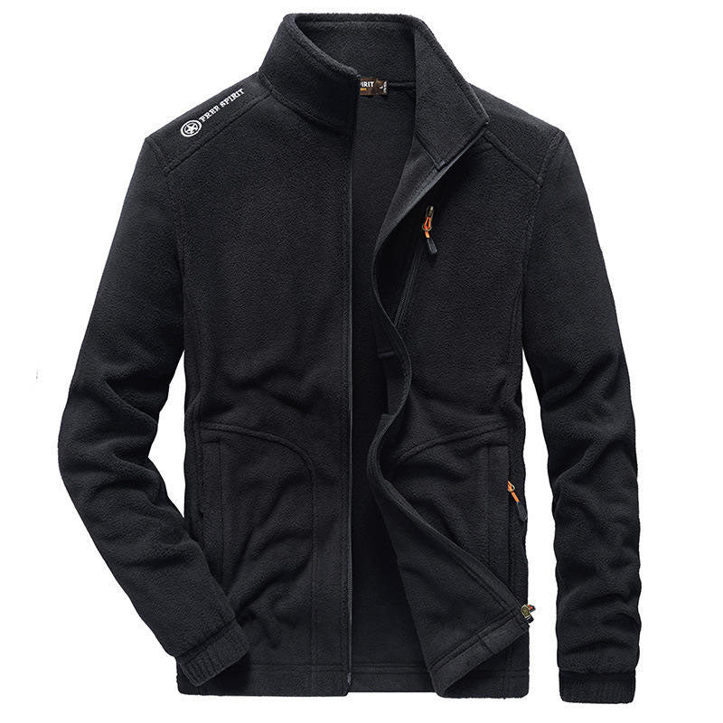 Wholesale Best Running Jackets for Winter with Polar Fleece and Chest Pocket