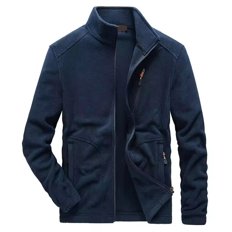 Wholesale Best Running Jackets for Winter with Polar Fleece and Chest Pocket