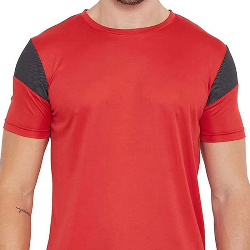 Wholesale Colour Run T Shirts with Contrast Shoulder Panels