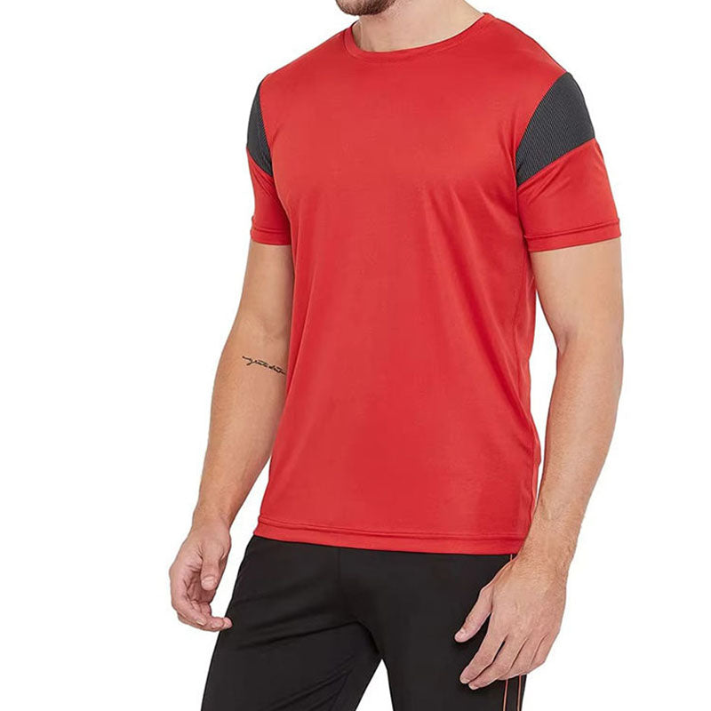 Wholesale Colour Run T Shirts with Contrast Shoulder Panels