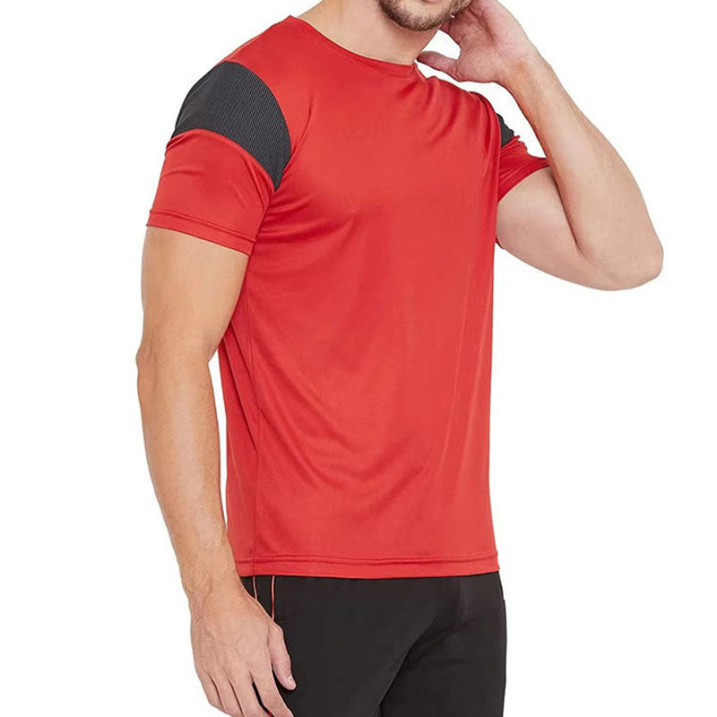Wholesale Colour Run T Shirts with Contrast Shoulder Panels