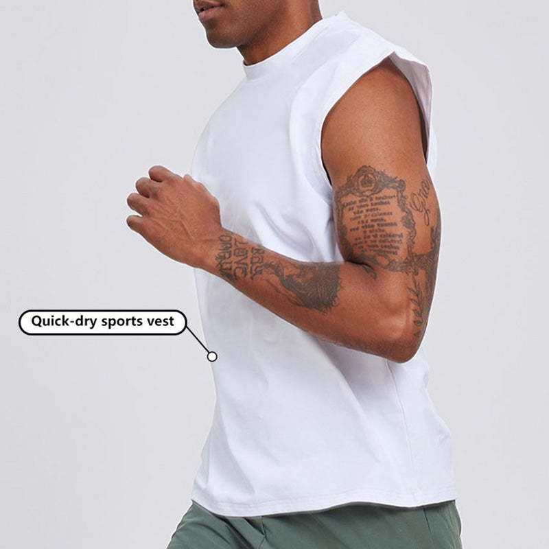 Quick-Dry Breathable Men’s Running Tank Top | Wholesale Supply & Heat-Transfer Logo