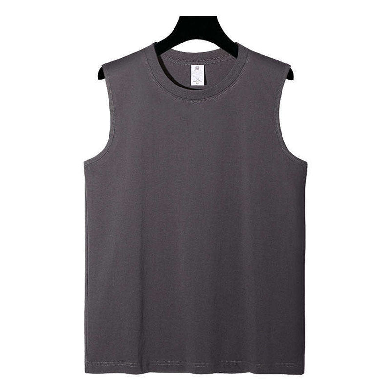 Wholesale Men’s Running Tanks – 230gsm Cotton Muscle Tank OEM