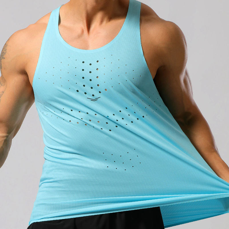 Wholesale Singlets for Running with 90g Seamless Ventilation