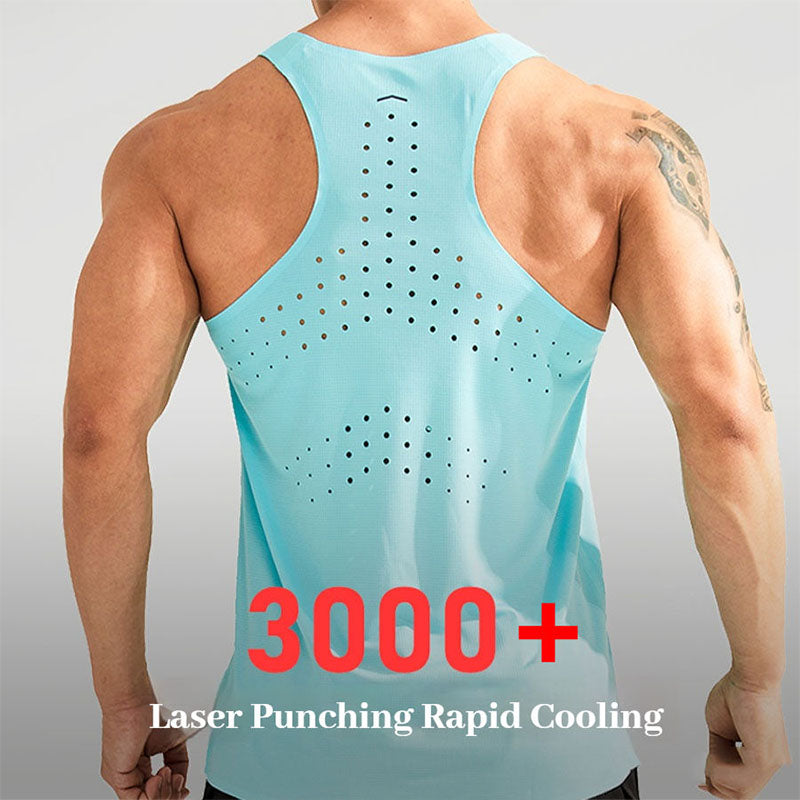Wholesale Singlets for Running with 90g Seamless Ventilation